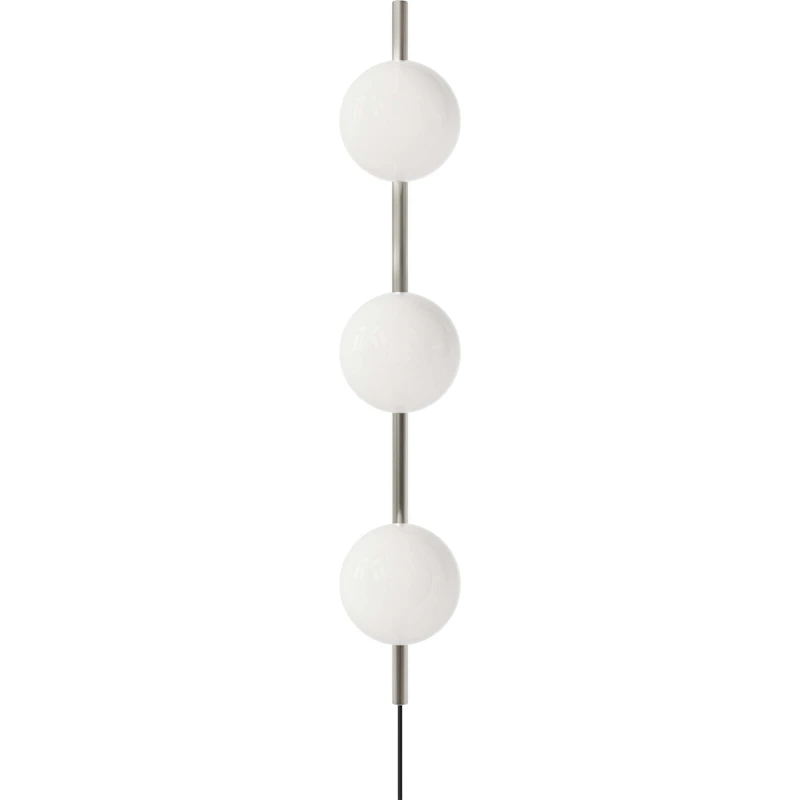 Ovoid Triple Wall Lamp, Stainless Steel
