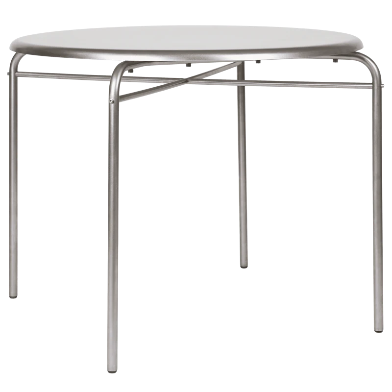 Petit Rond Table Stainless Steel, Ø90 cm