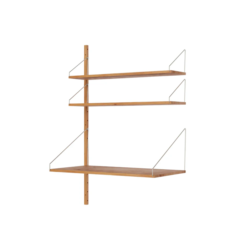 Library Add-On Desk shelf 114,8x80 cm, Oak