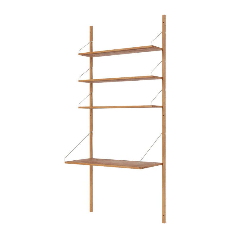 Library Desk shelf 185x80 cm, Oak