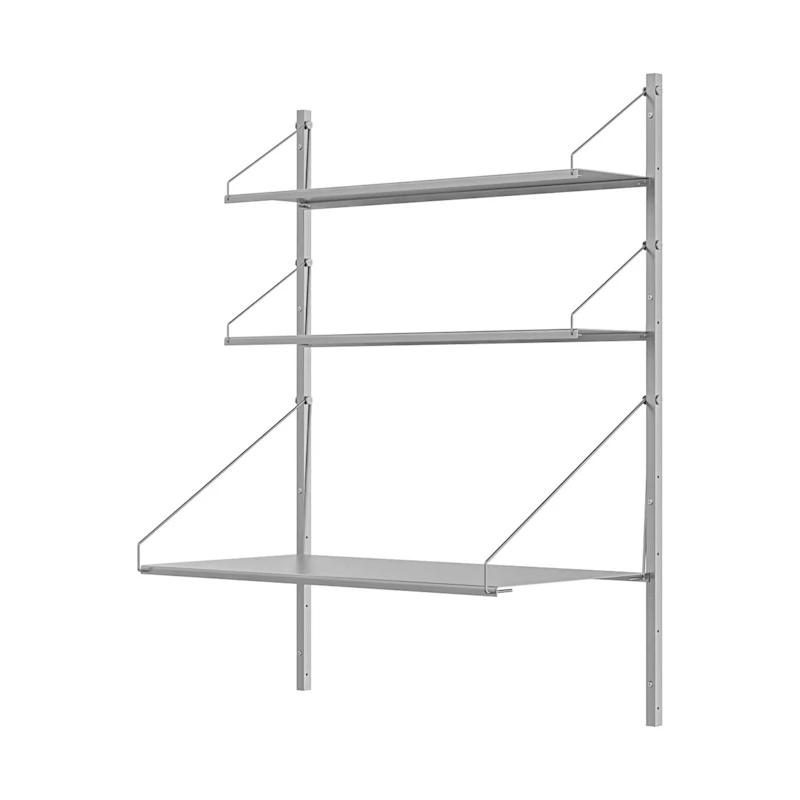 Library Desk shelf 108,5x82,5 cm, Stainless Steel