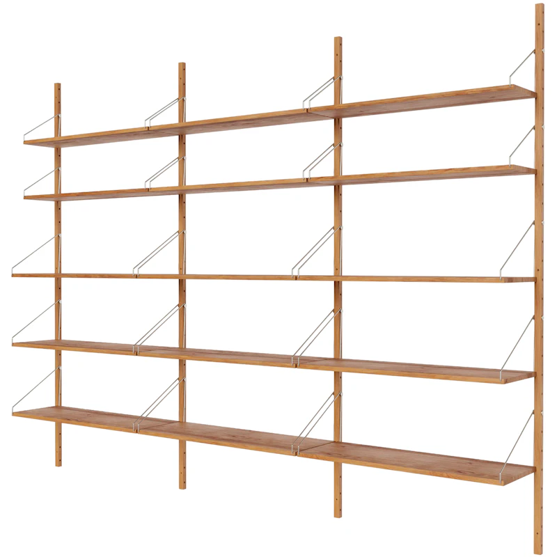 Library Shelf 185x245,5 cm, Oak