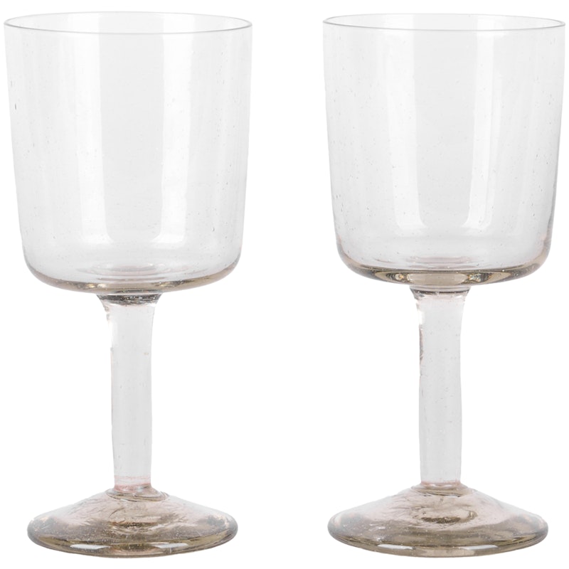 Isle Wine Glasses 2-pack, Light Smoke