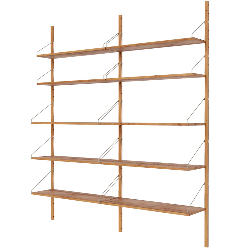 Library Shelf 185x164,5 cm, Oak