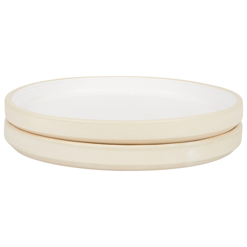 Otto Plates 2-pack Ø19 cm, White