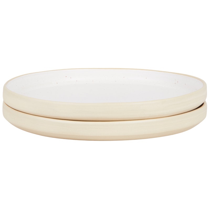 Otto Plates 2-pack Ø25 cm, White