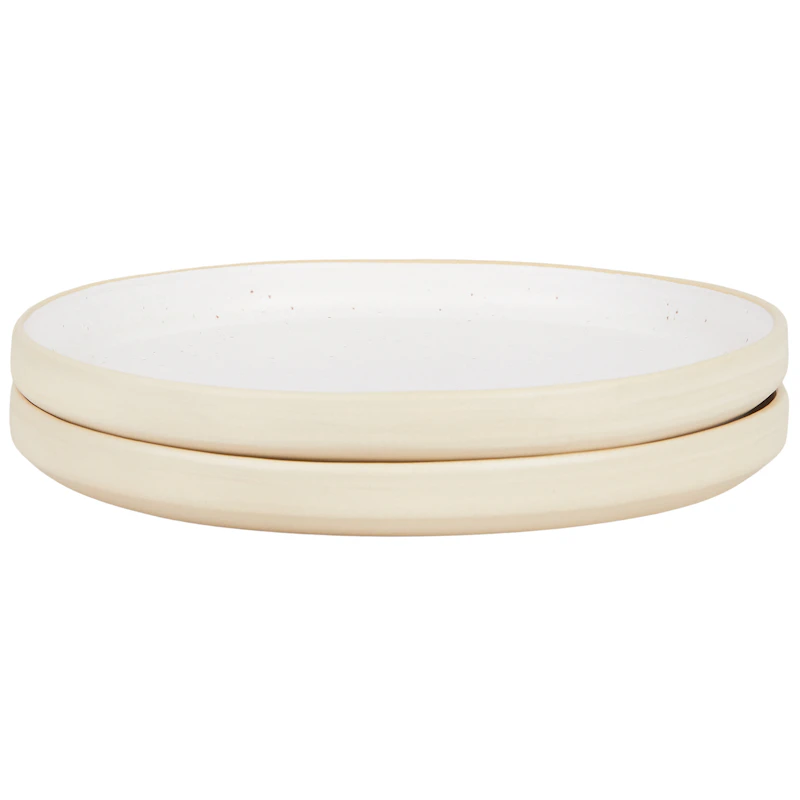 Otto Plates 2-pack Ø25 cm, White