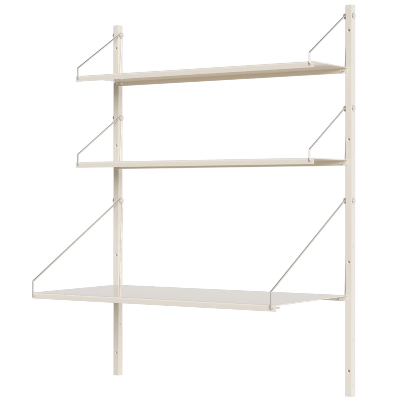 Library Shelf With Desk 80x108 cm, Warm White