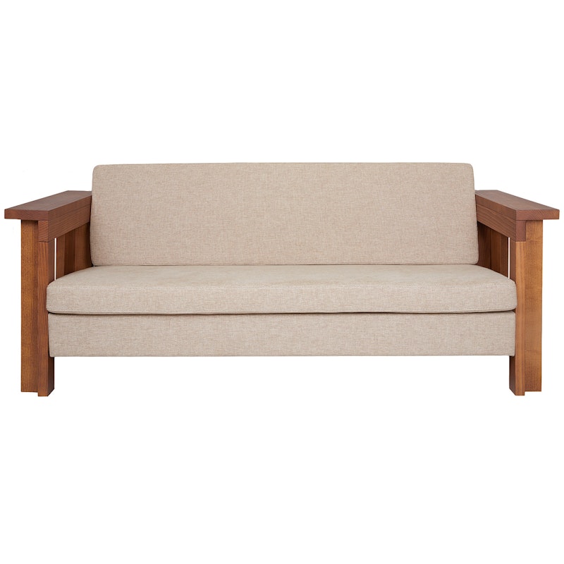 Symmetry 2-Seater Sofa, Oat / Oiled Ash