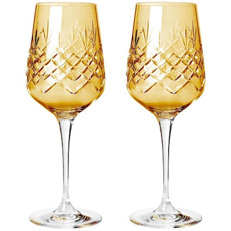 Crispy Monsieur Red Wine Glasses 45 cl 2-pack, Citrine