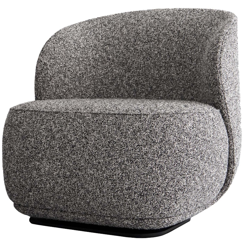Pipe Swivel Lounge Chair With Return Function, Grey