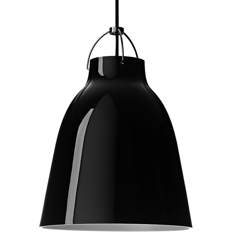 Caravaggio Pendant P2, Cord 3 m, Black/Black High-Gloss