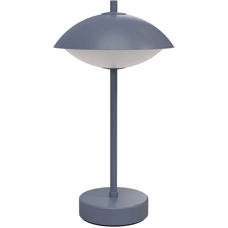 Clam Table Lamp Portable, Dusk Blue