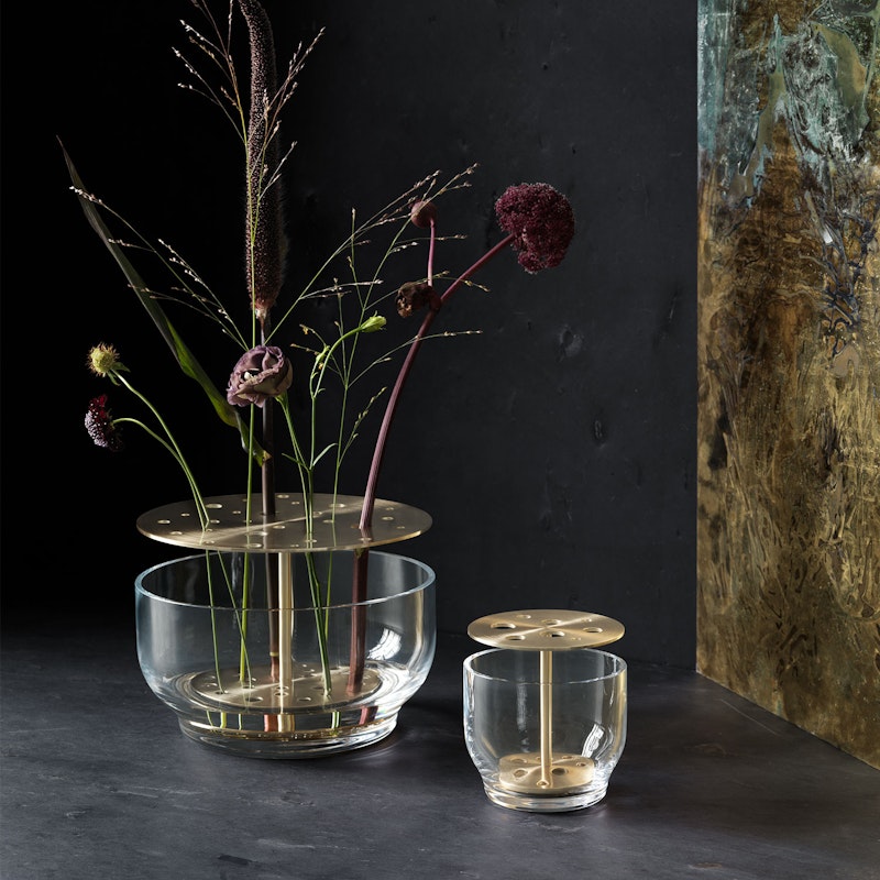 Ikebana Small Vase, Brass from Fritz Hansen | RoyalDesign.co.uk