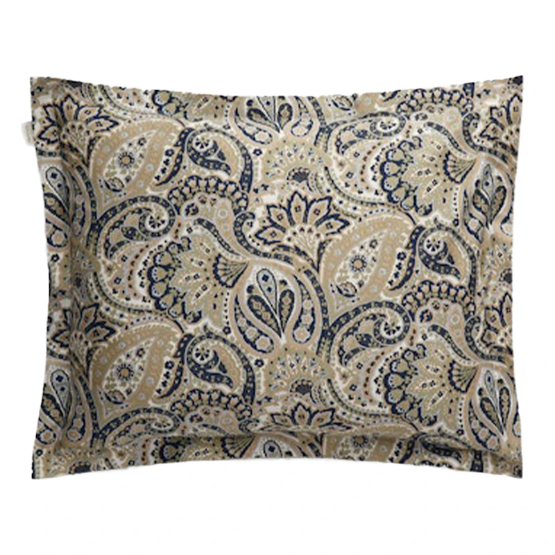 Archive Paisley Pillowcase, Beige