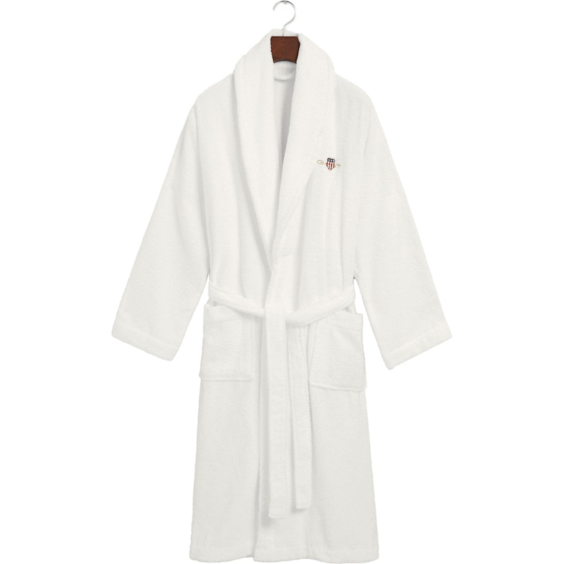 Archive Shield Bathrobe Terry White, XS