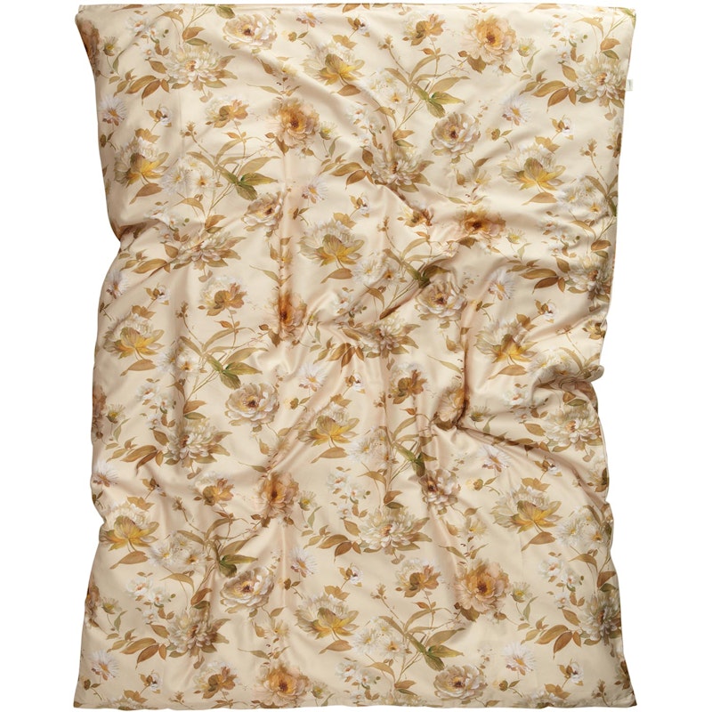 Floral Duvet Cover 150x210 cm, Putty