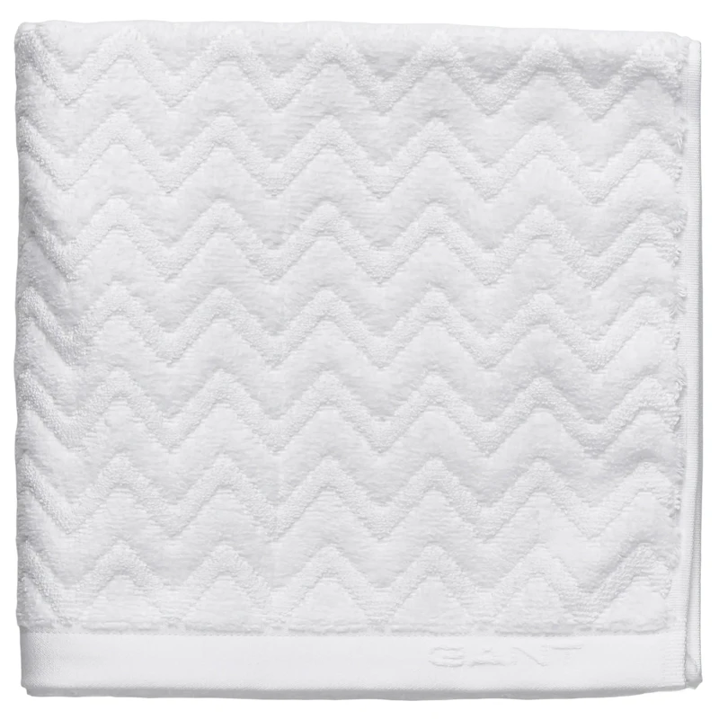 Jacquard Herringbone Bath Mat 60x90 cm, White