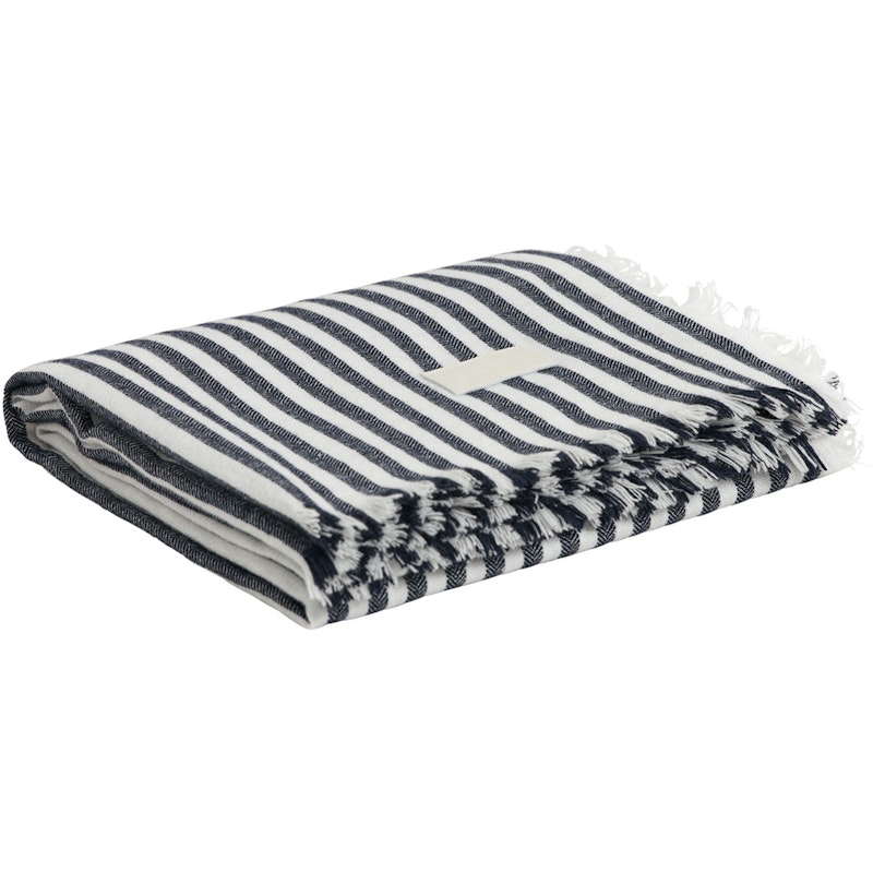 Light Stripe Throw 130x180 cm, Evening Blue