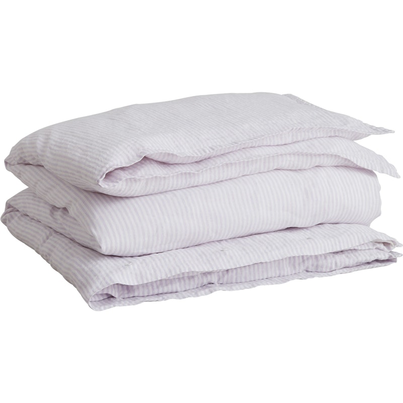 Linen Duvet Cover 220x220 cm, Washed Purple