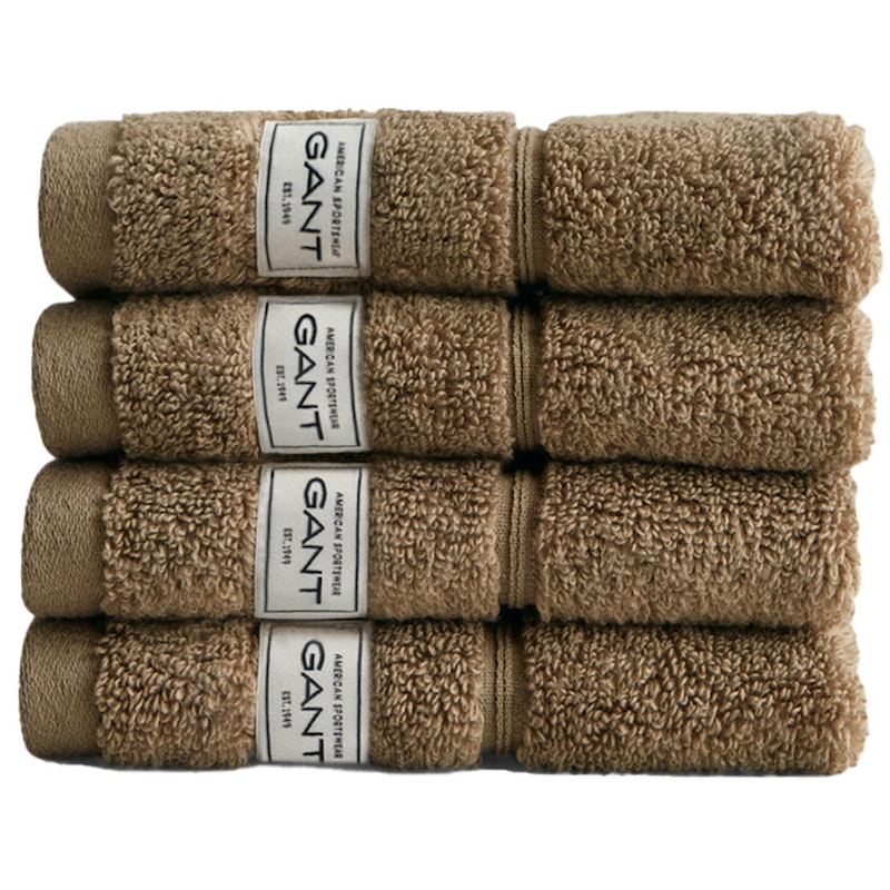 Premium Towels 30x30 cm 4-pack, Cold Beige