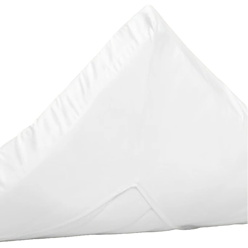 Sateen Fitted Sheet 90x200 cm, White