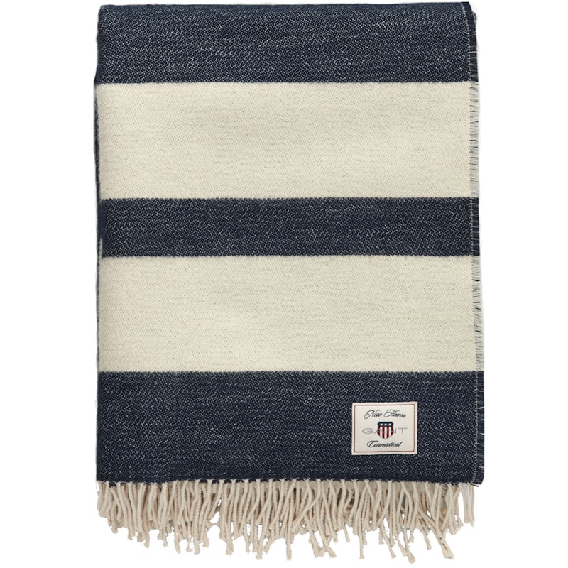 Stripe Wool Plaid 130x200 cm, Evening Blue