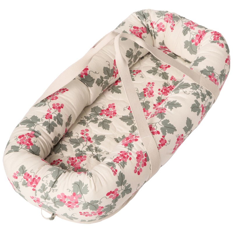 Grapes Pink Quilted Baby Nest