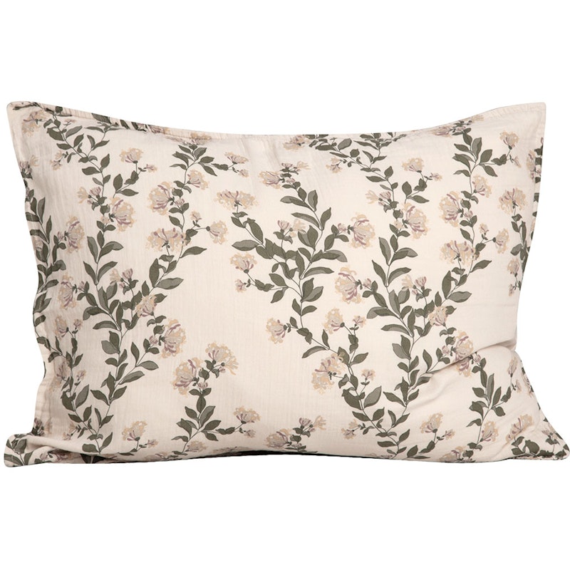 Honeysuckle Muslin Pillowcase, 50x70 cm