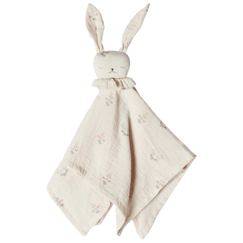 La Fraise Muslin Cuddle Cloth Bunny, 48x48 cm