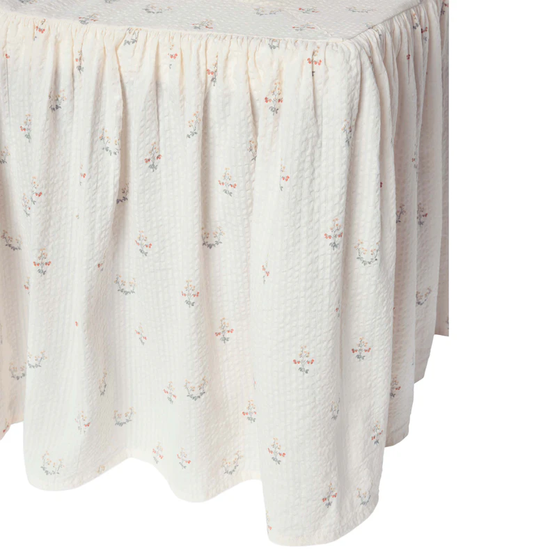 La Fraise Seersucker Bed Skirt, 90x200 cm
