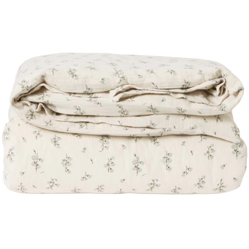 Bluebell Muslin Duvet Cover Single, 150x210 cm