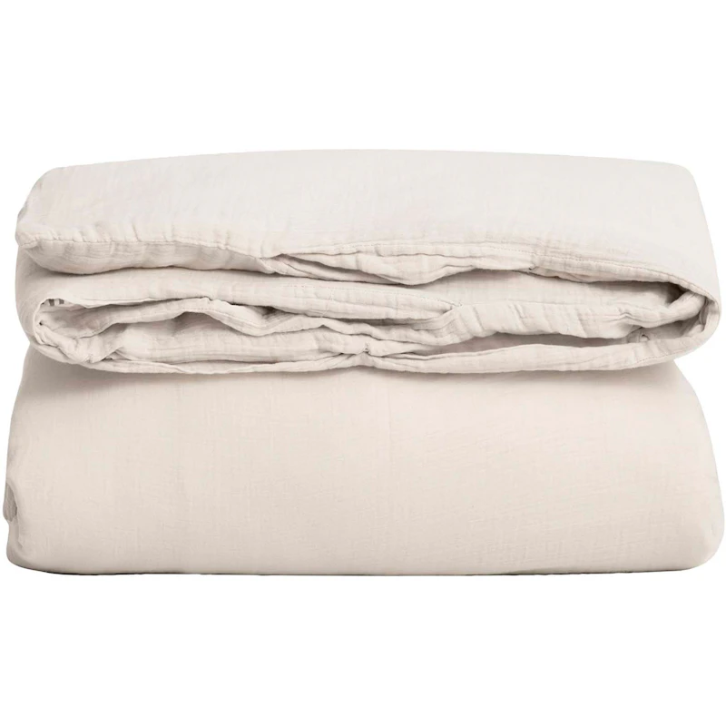 Eggshell Muslin Duvet Cover Single, 210x150 cm
