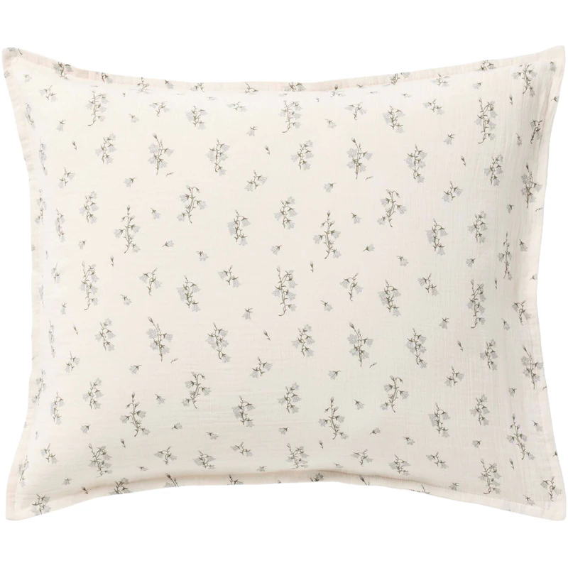 Bluebell Muslin Pillowcase, 50x70 cm