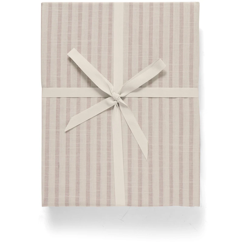 Stripe Mauve Fitted Sheet, 180x200 cm