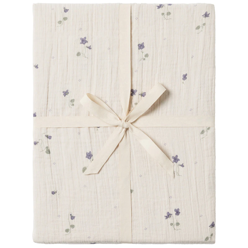 Viola Fitted Sheet Muslin, 140x200 cm