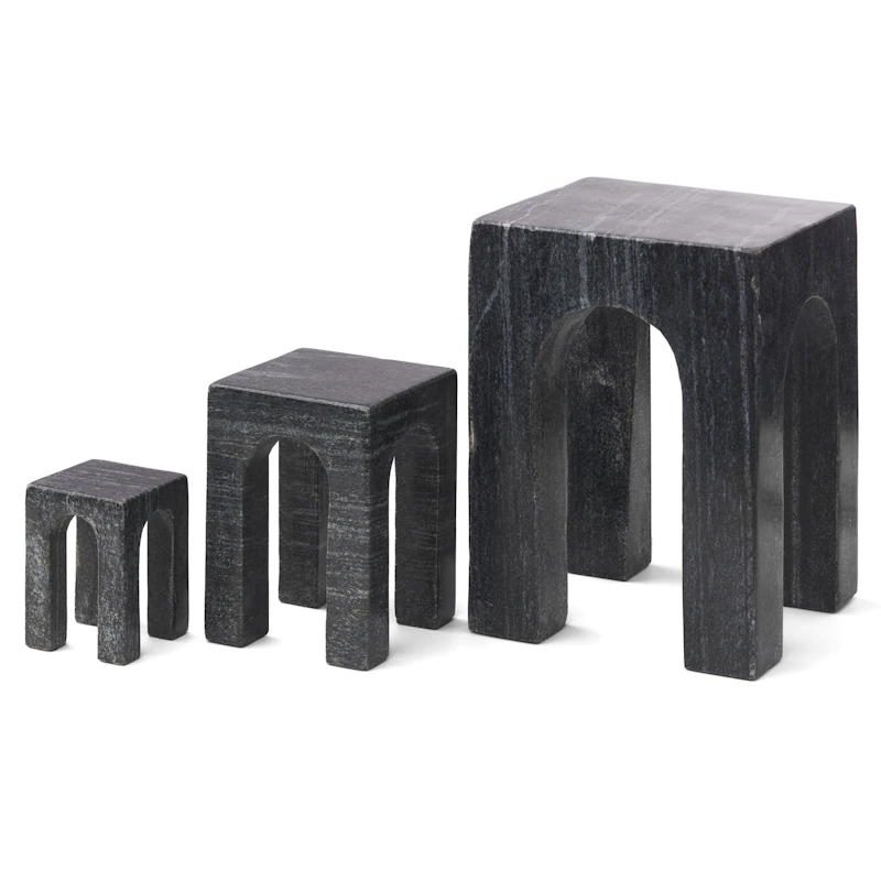 Arkis Bookend Bookend 3 Pieces, Black