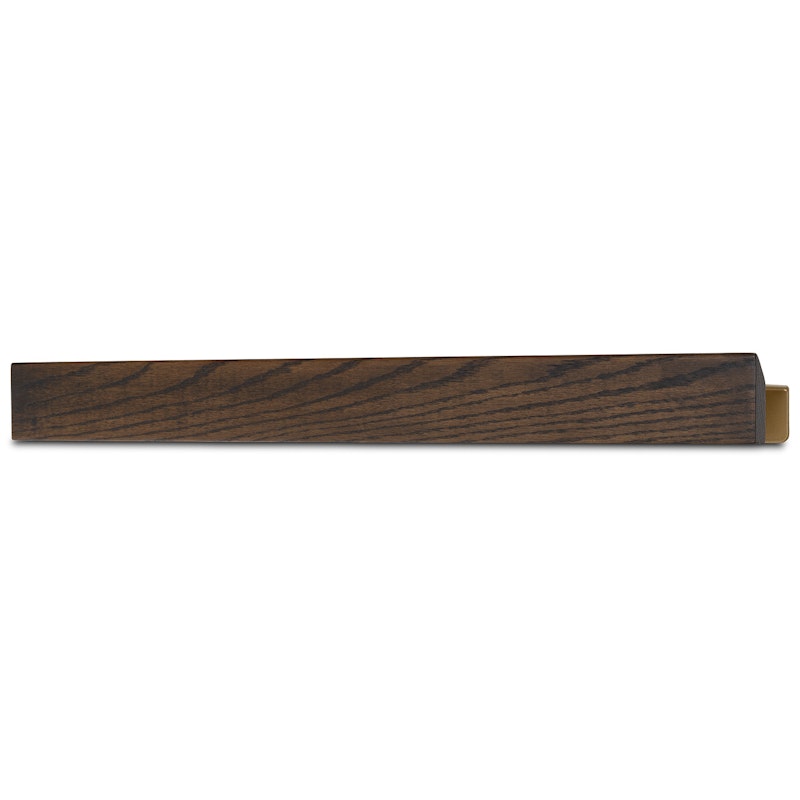 Flex Wall Shelf Magnetic 60 cm, Dark Oak / Brass
