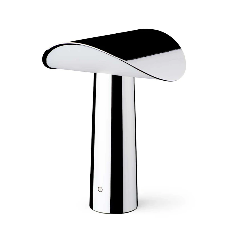 Lium Table Lamp Portable, Chrome