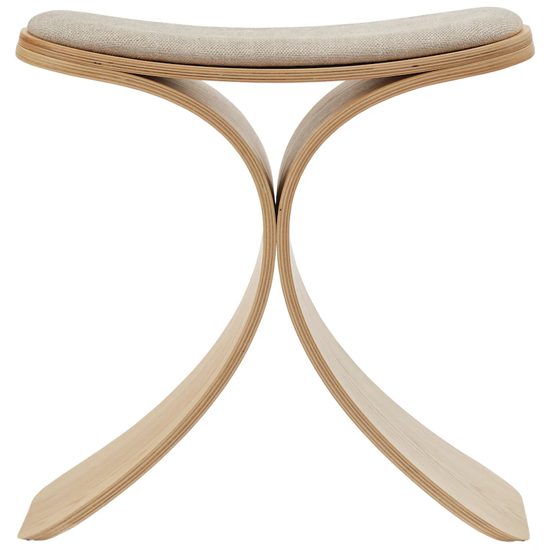 Luno Stool, Oak / Beige