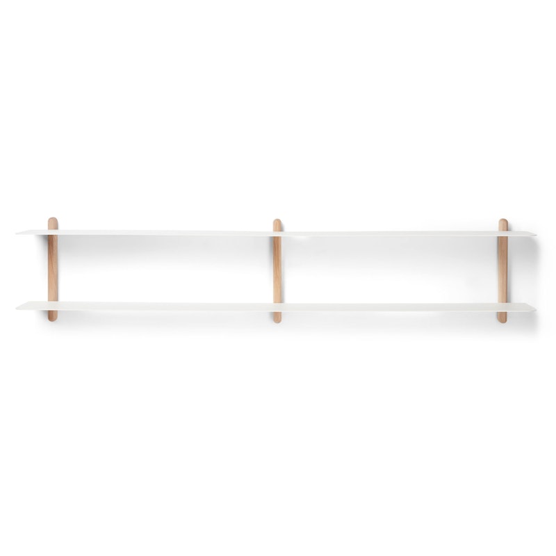 Nivo Wall Shelf C, Light Oak / White