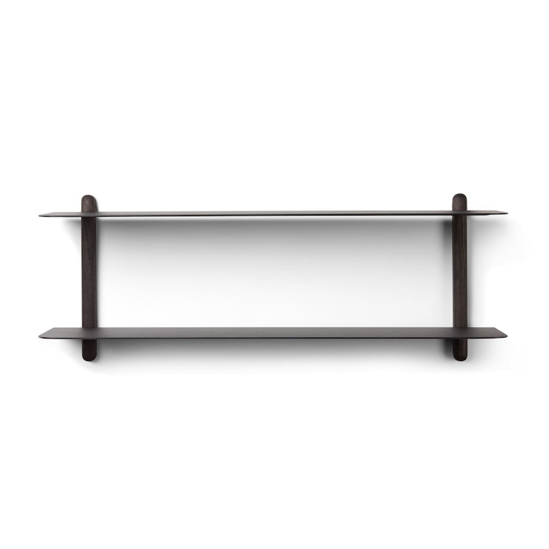 Nivo Wall Shelf F, Black Ash / Black