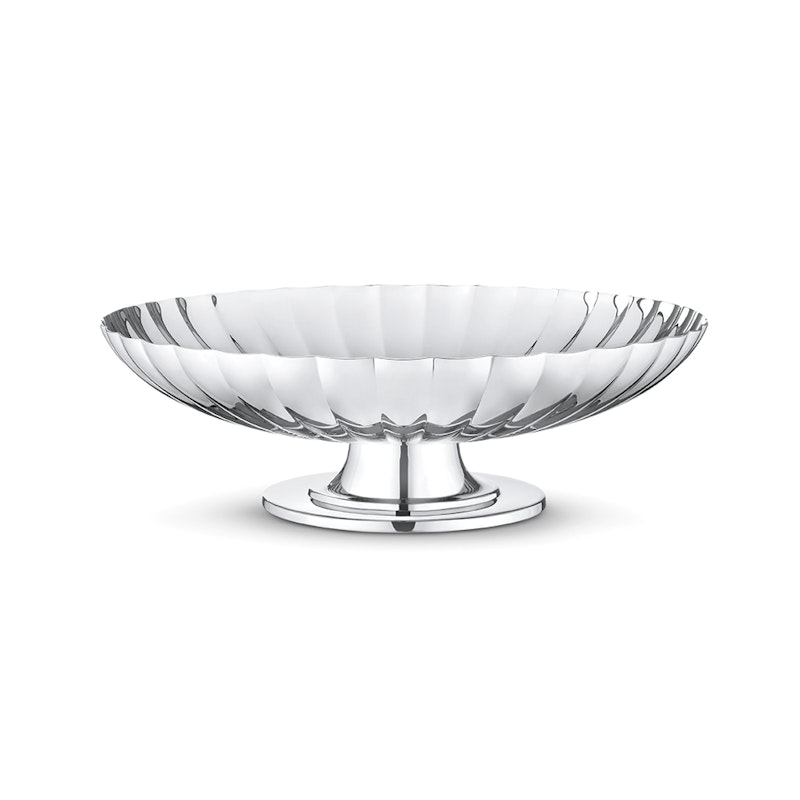 Bernadotte Bowl On Foot, Stainless steel