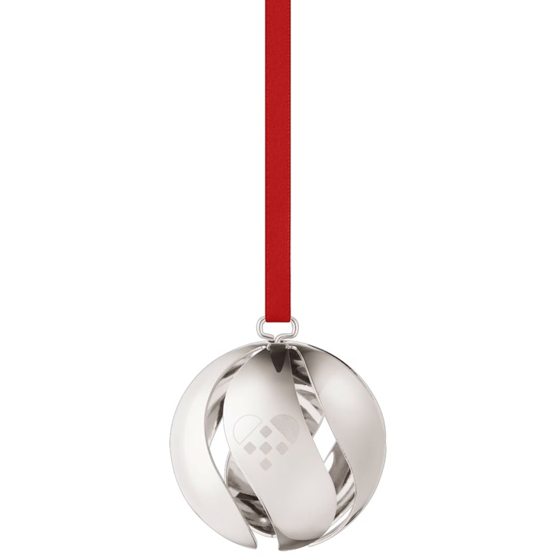 2025 Christmas Bauble, Palladium Plated