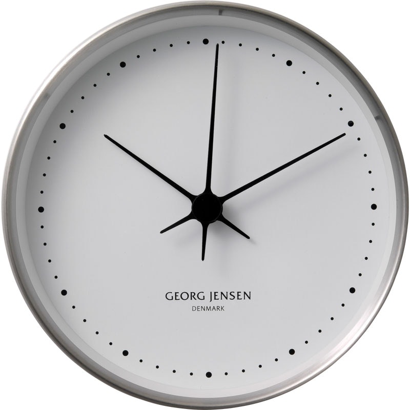 Koppel Wall Clock 10 cm, Stainless Steel | RoyalDesign.co.uk
