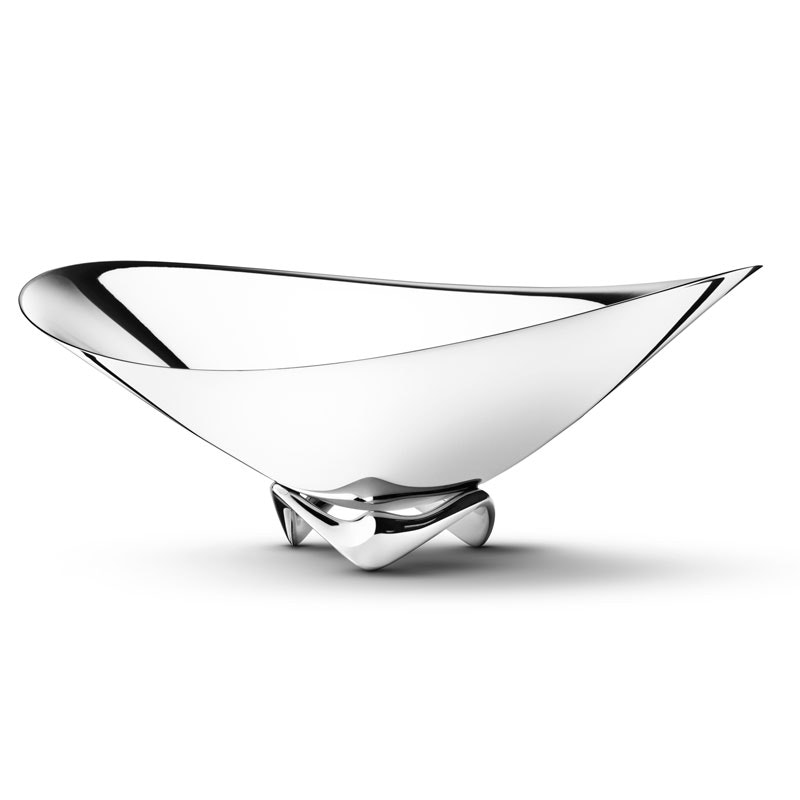 小物入れ HENNING KOPPEL WAVE BOWL S Koppel large decorative stainless steel bowl I Georg Jensen