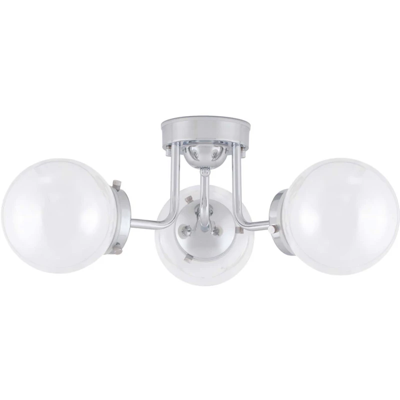 Alley Ceiling Lamp, Chrome / White