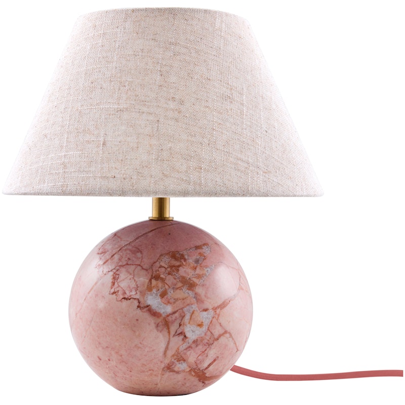 Castello 24 Table Lamp, Beige / Dusty Pink