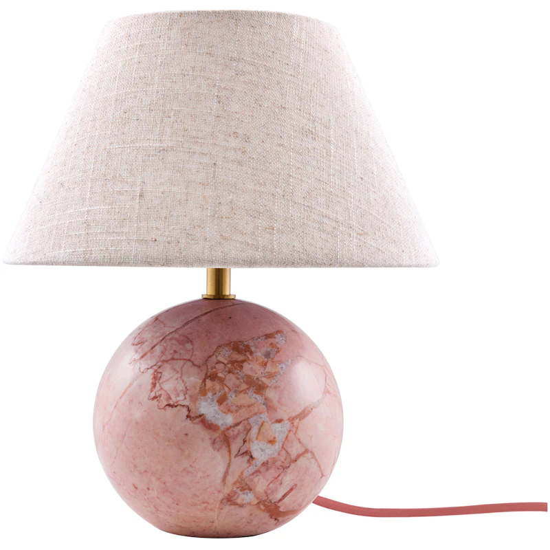Castello 24 Table Lamp, Beige / Dusty Pink