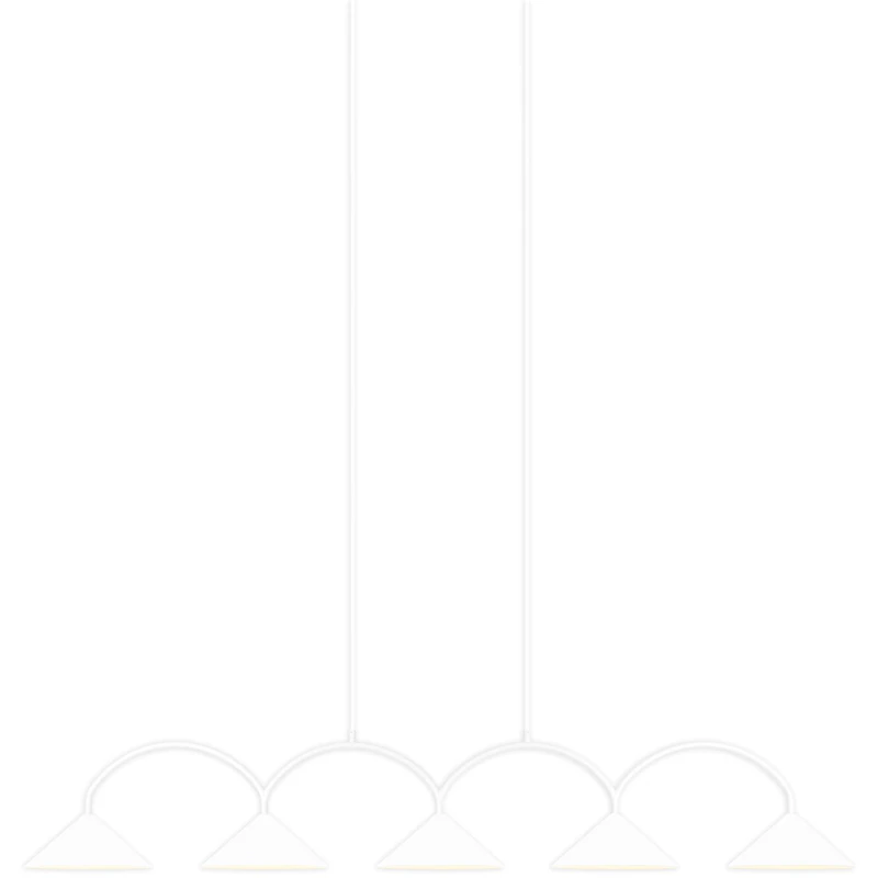 Curve 5 Pendant, White